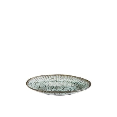 Handgefertigter Stoneware Lunchteller 'Ocean Speckle' von Madam Stoltz