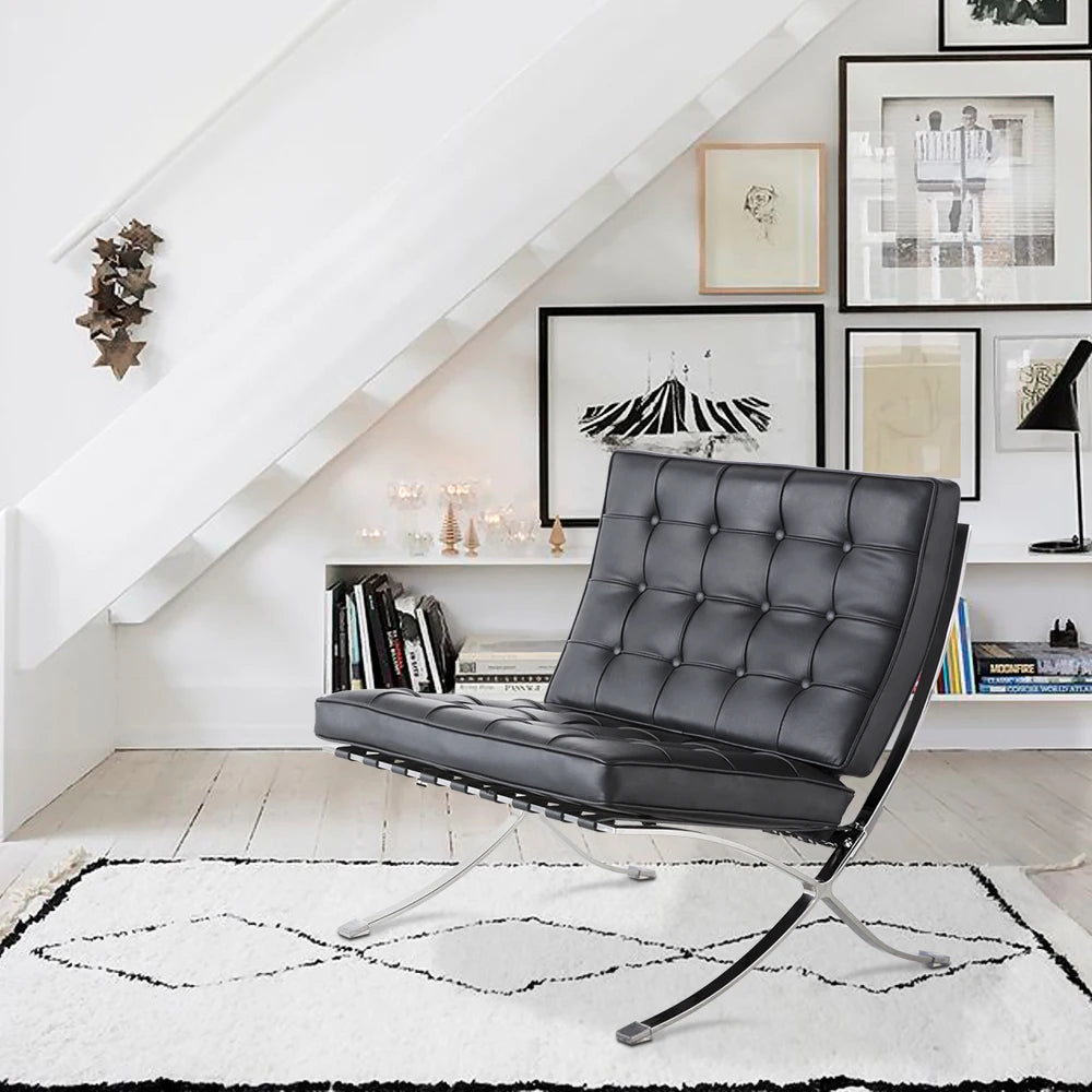 Nordic Fold Lounge Chair - Black