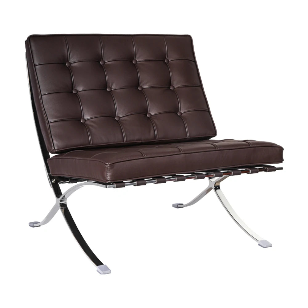 Nordic Fold Lounge Chair - Dark Brown