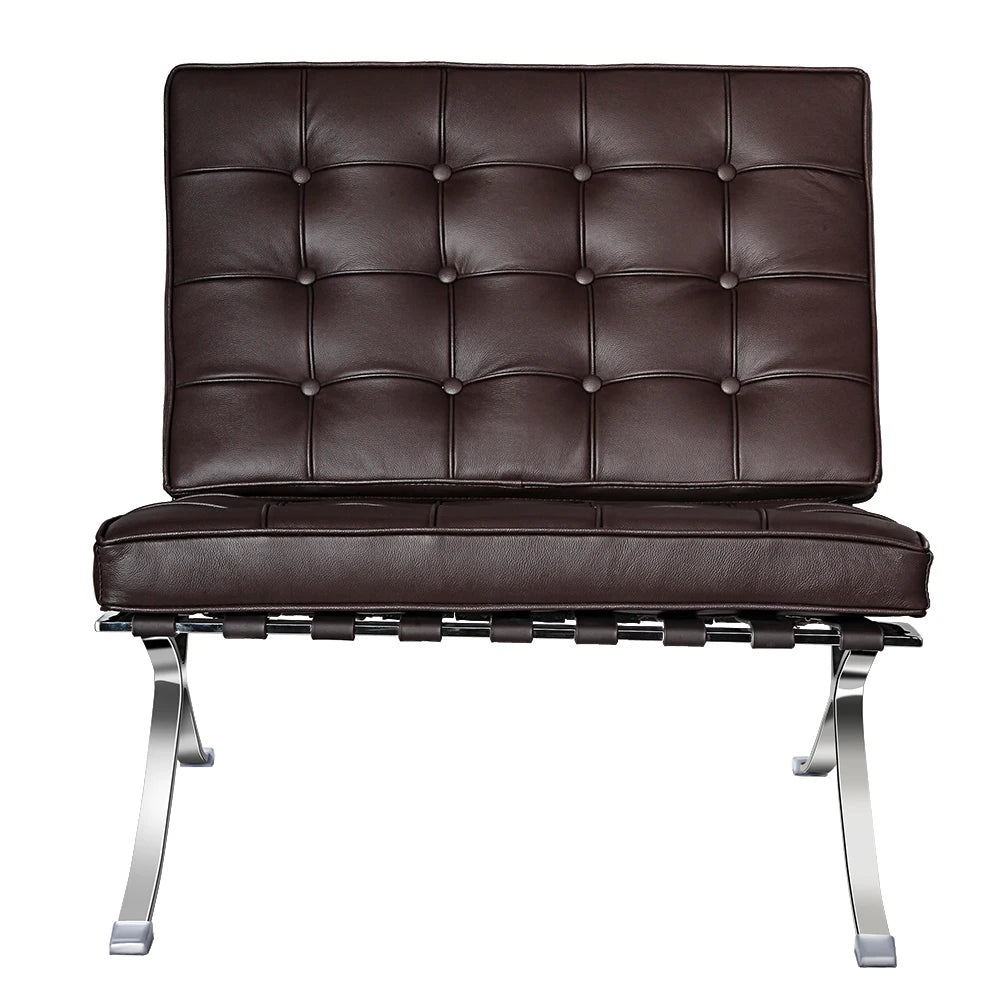 Nordic Fold Lounge Chair - Dark Brown