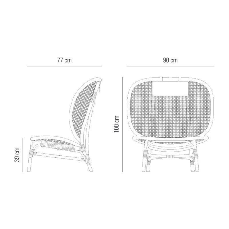 Nordischer Rattanstuhl